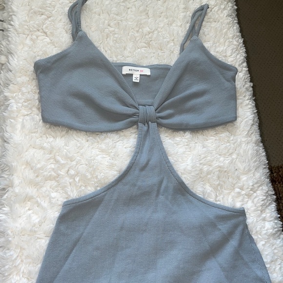Better Be Clothing light blue cut out body con mini dress - Picture 3 of 4